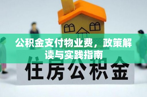 东丰公积金支付物业费，政策解读与实践指南