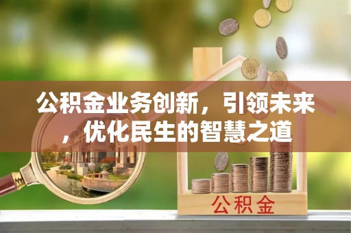 东丰公积金业务创新，引领未来，优化民生的智慧之道