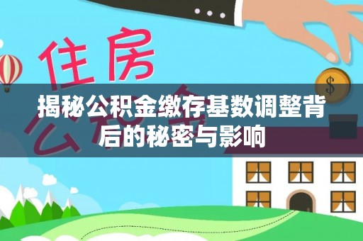 东丰揭秘公积金缴存基数调整背后的秘密与影响