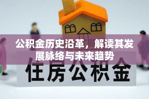 东丰公积金历史沿革，解读其发展脉络与未来趋势