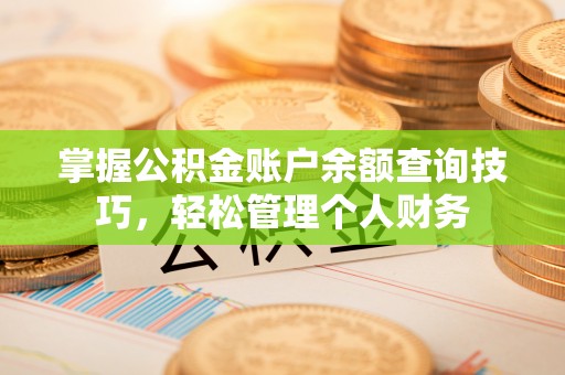 东丰掌握公积金账户余额查询技巧，轻松管理个人财务