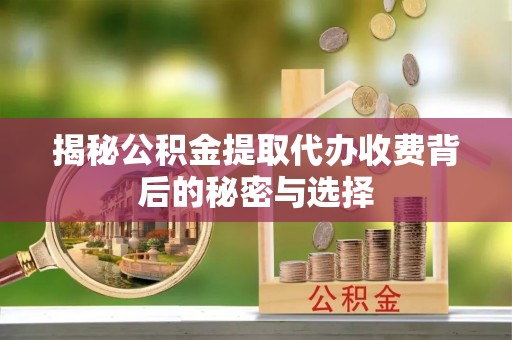 东丰揭秘公积金提取代办收费背后的秘密与选择