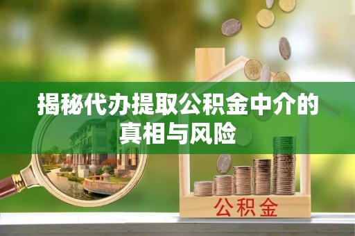 东丰揭秘代办提取公积金中介的真相与风险
