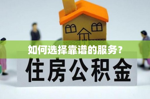 东丰如何选择靠谱的服务？