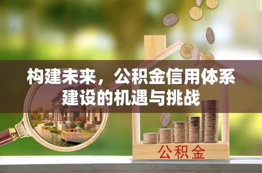 东丰构建未来，公积金信用体系建设的机遇与挑战