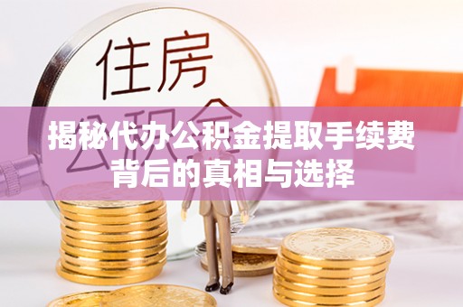 东丰揭秘代办公积金提取手续费背后的真相与选择