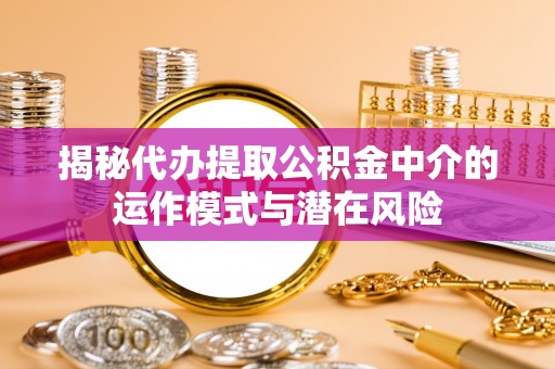 东丰揭秘代办提取公积金中介的运作模式与潜在风险