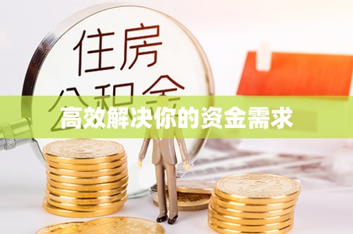 东丰高效解决你的资金需求
