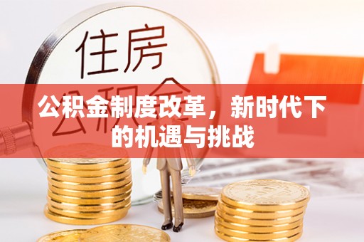 东丰公积金制度改革，新时代下的机遇与挑战